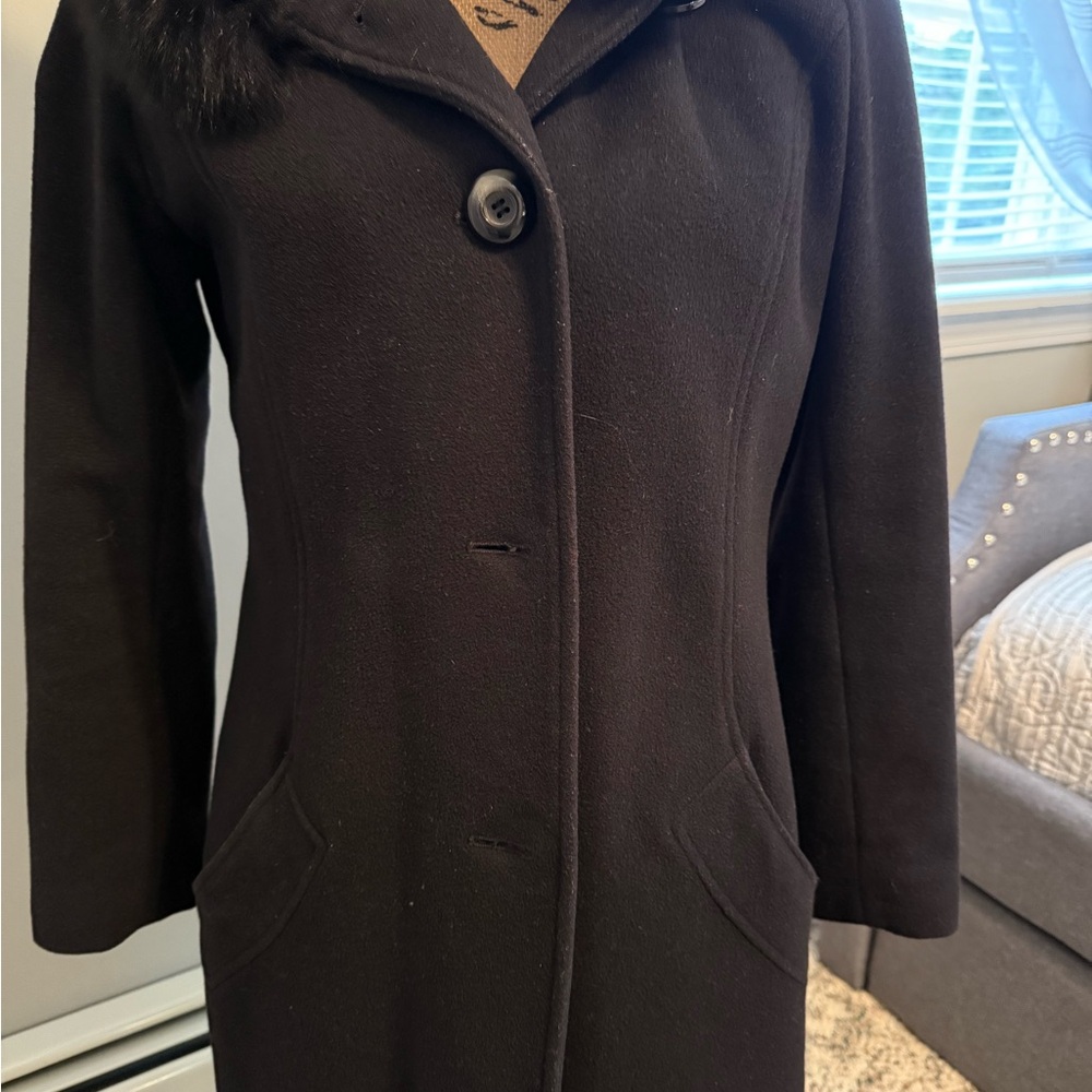 SACHI Elegant Black Trench Coat